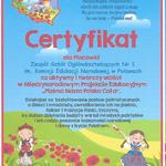 certyfikat za udział w projekcie edukacyjnym piękna nasza polska cała